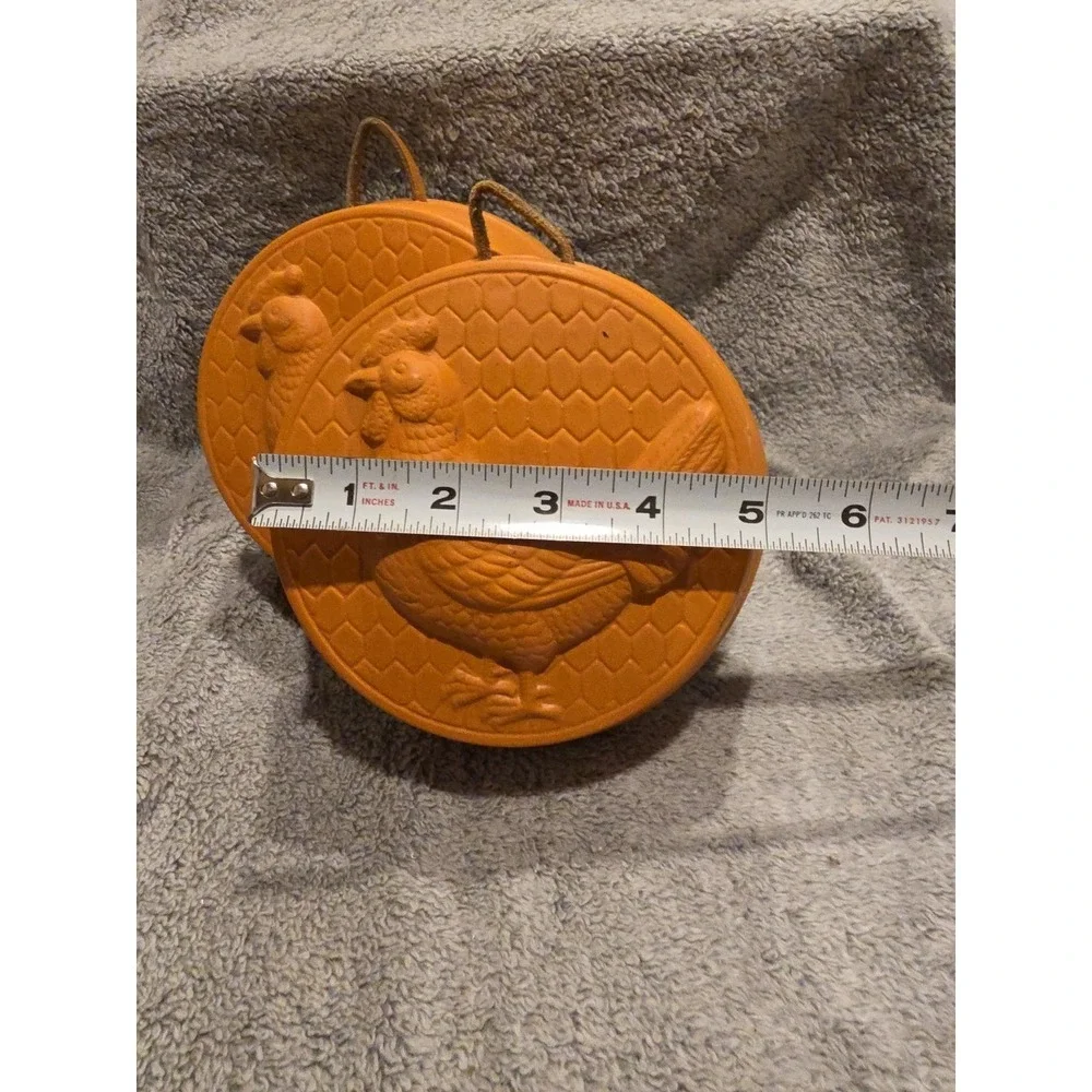 Vintage Terra Cotta Rooster Hanging Molds Chicken Farmhouse Cottagecore